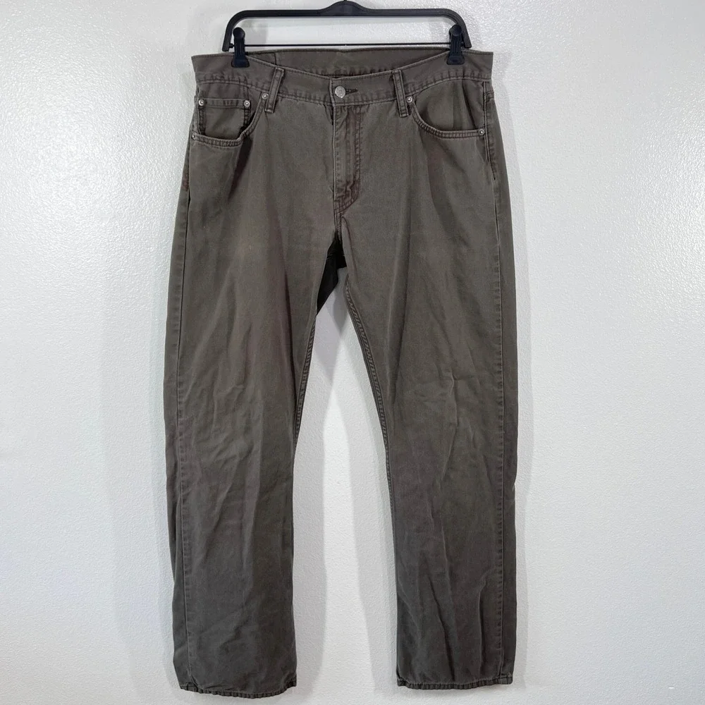Levi's 514 Men's Straight Fit Jeans 36x34 Brown Cotton Earthy Neutral Workwear